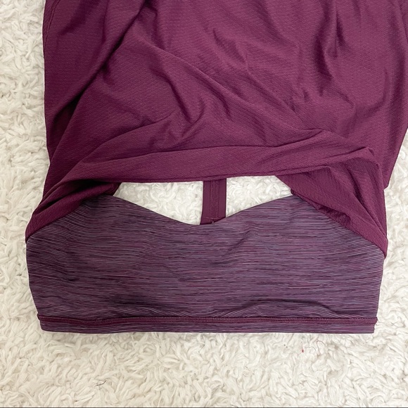 Lululemon C.Y.B. Wee Are From Space Plum Shelf Bra - Picture 7 of 9